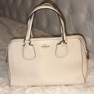 Coach Ivory Leather Satchel